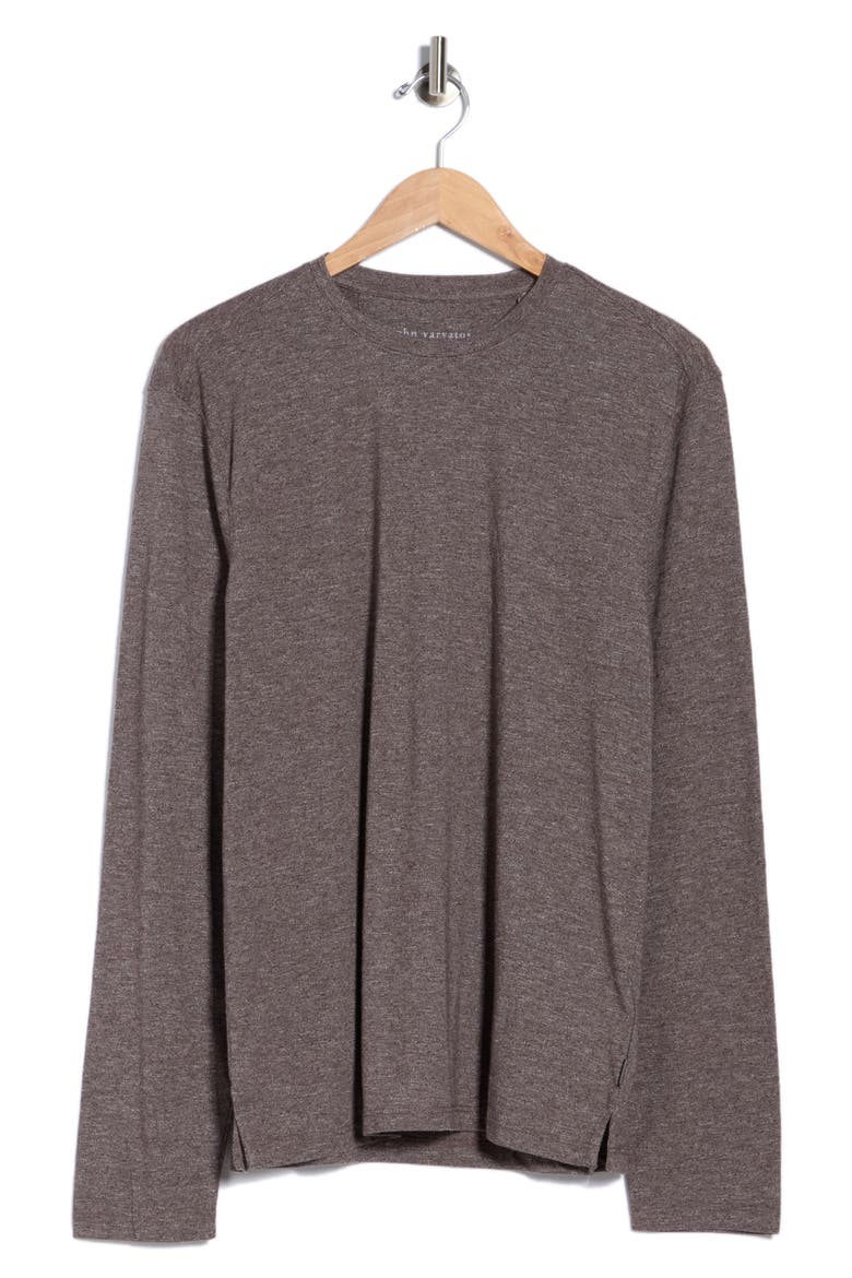 Pierce Long Sleeve Crewneck T-Shirt, Alternate, color, PLUM