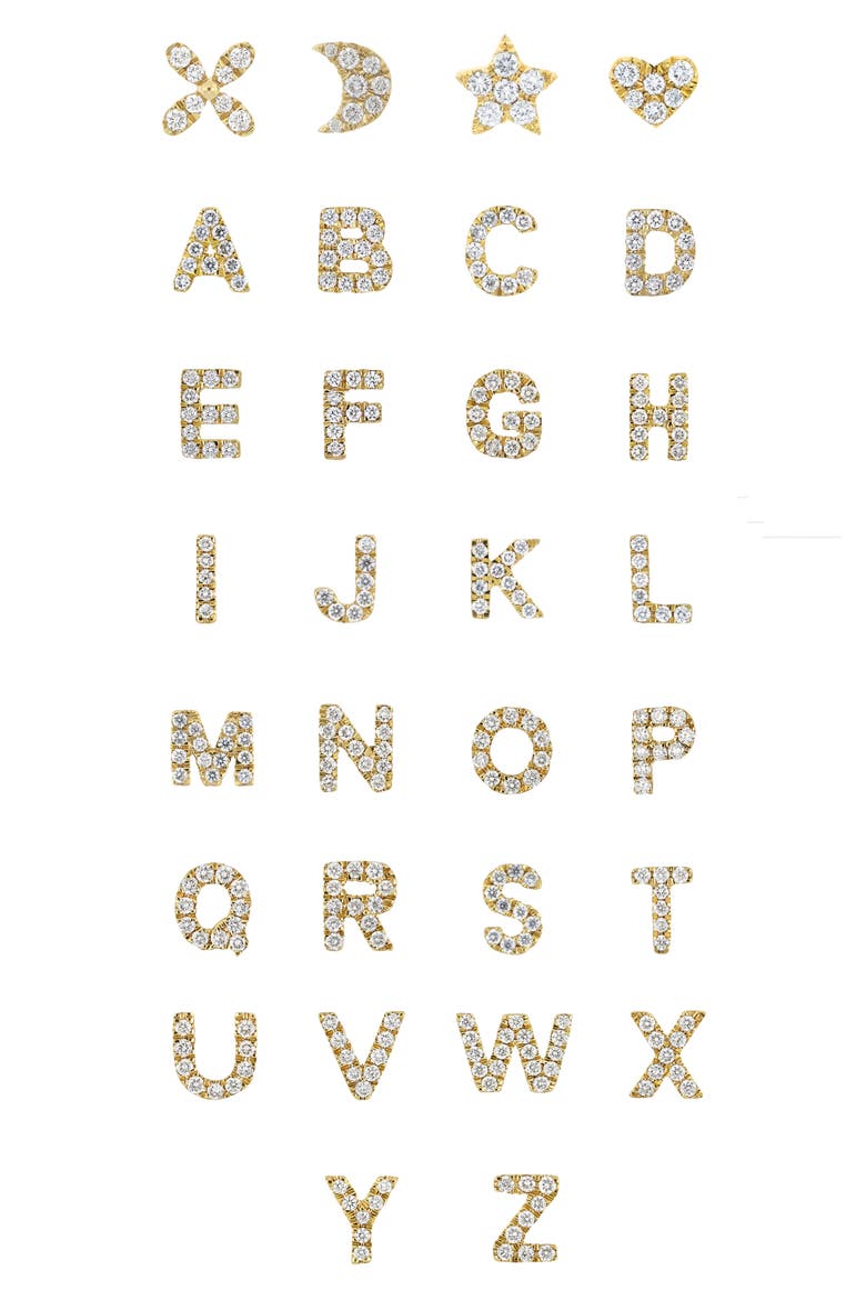 Icon Personalized Diamond Charm Necklace (Nordstrom Exclusive), Alternate, color, 18K YELLOW GOLD - 3 CHARMS