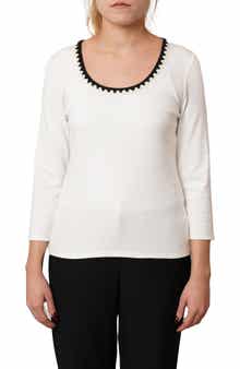 CYRUS Stitched U-Neck T-Shirt