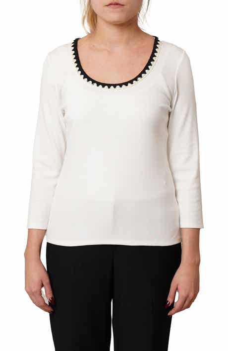 Stitched U-Neck T-Shirt