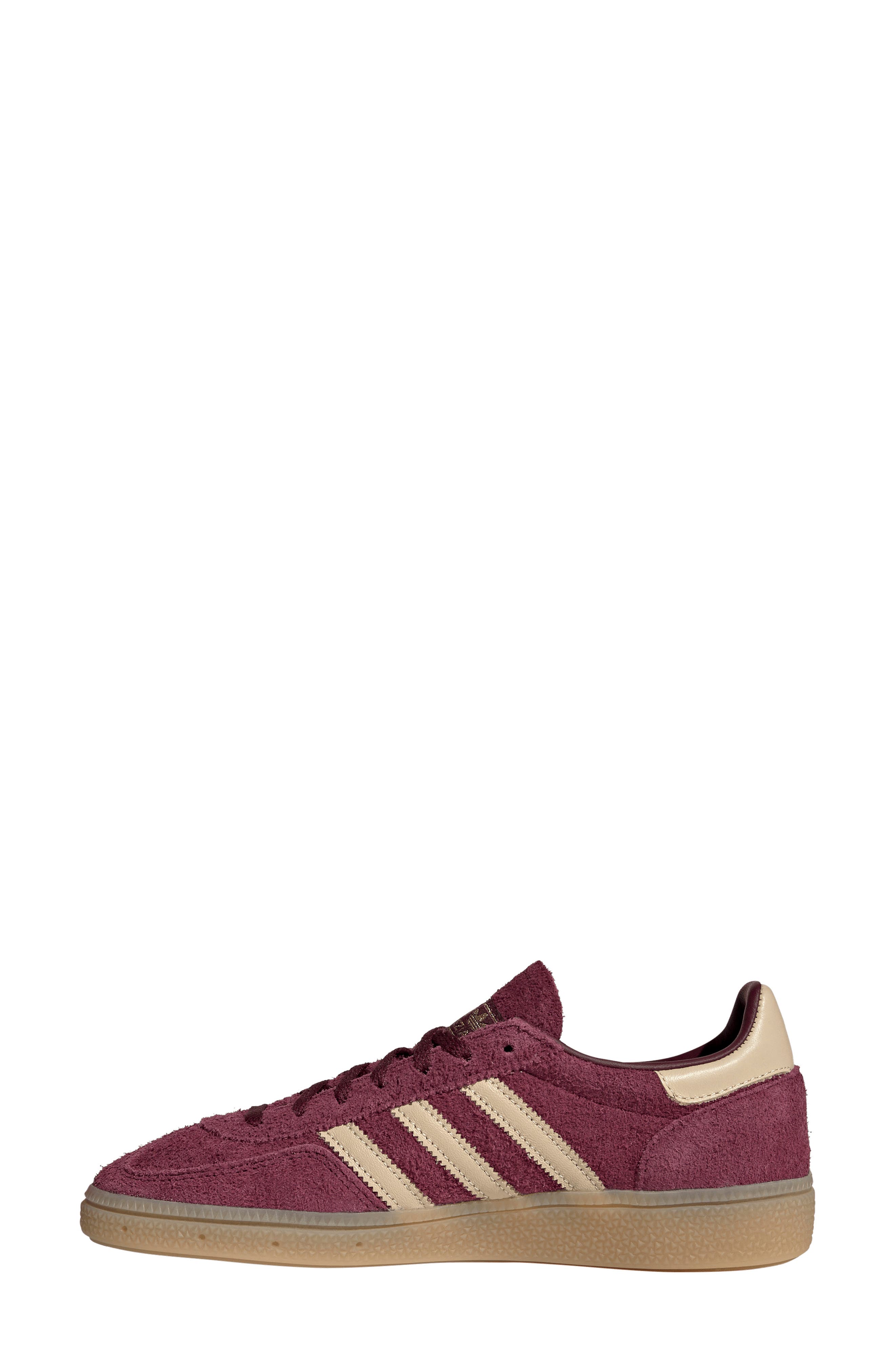Handball Spezial Sneaker, Alternate, color, MAROON/ VANILLA/ GOLD