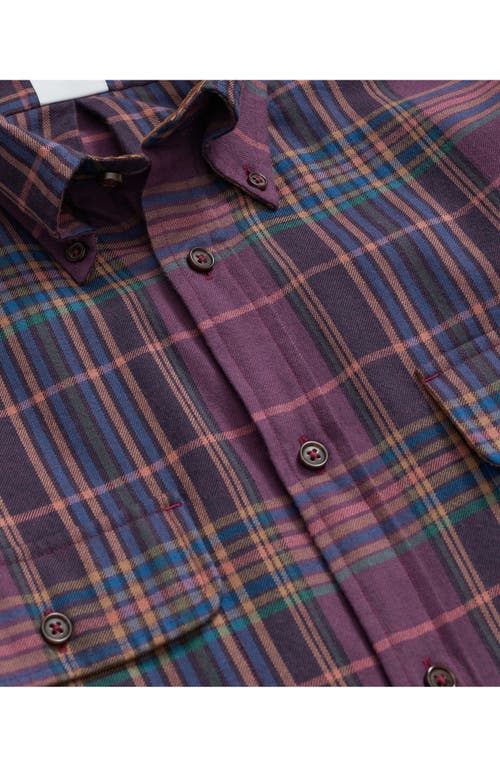 BROOKS BROTHERS BROOKS BROTHERS PLAID COTTON & CASHMERE FLANNEL BUTTON-UP SHIRT