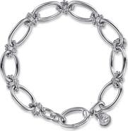 Gabriel & Co. Bujukan Oval Link Chain Sterling Silver Bracelet