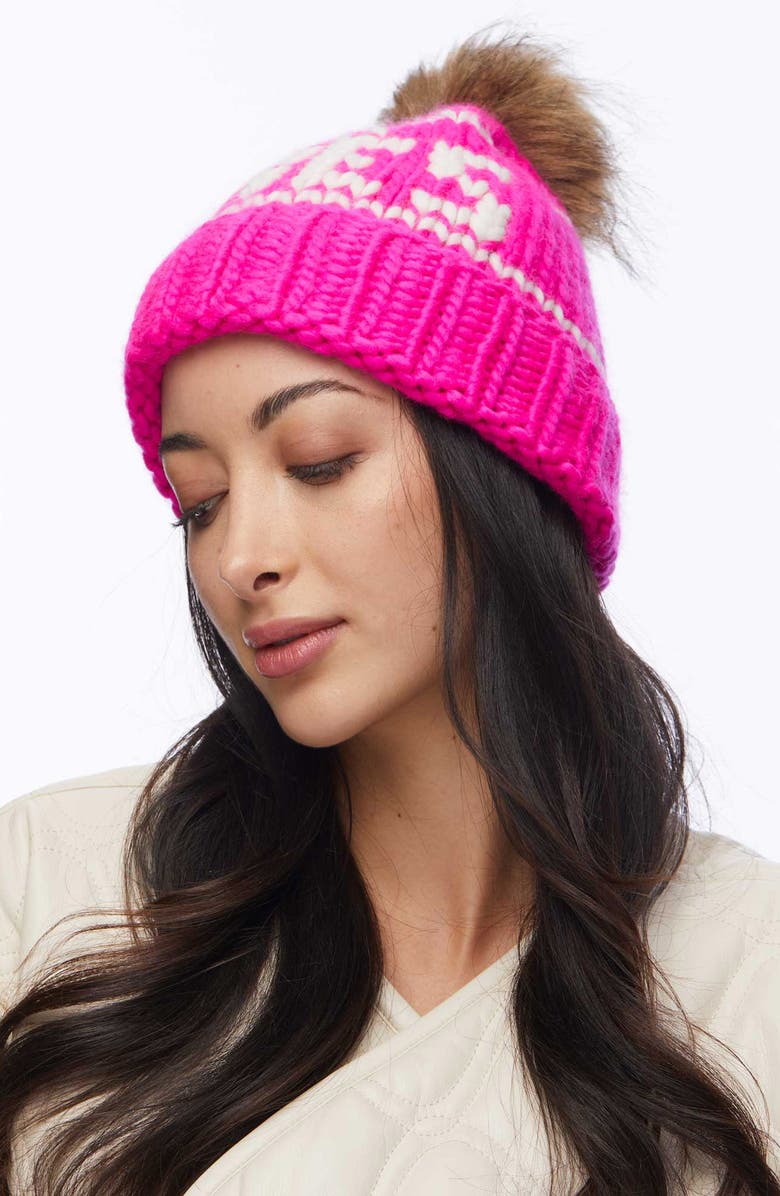 Lele Sadoughi The Aprés Merino Wool Beanie, Alternate, color, On Wednesdays We Wear Pink