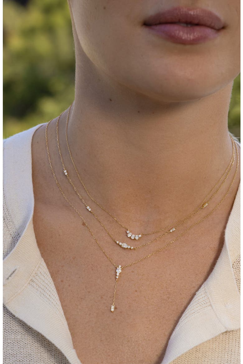 Liora Diamond Y-Necklace (Nordstrom Exclusive), Alternate, color, 18KY