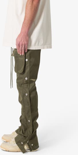 Side Snap Nylon Cargo Pants