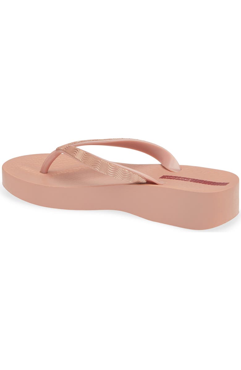 Ipanema Wedge Platform Flip Flop, Alternate, color, Pink/ Red