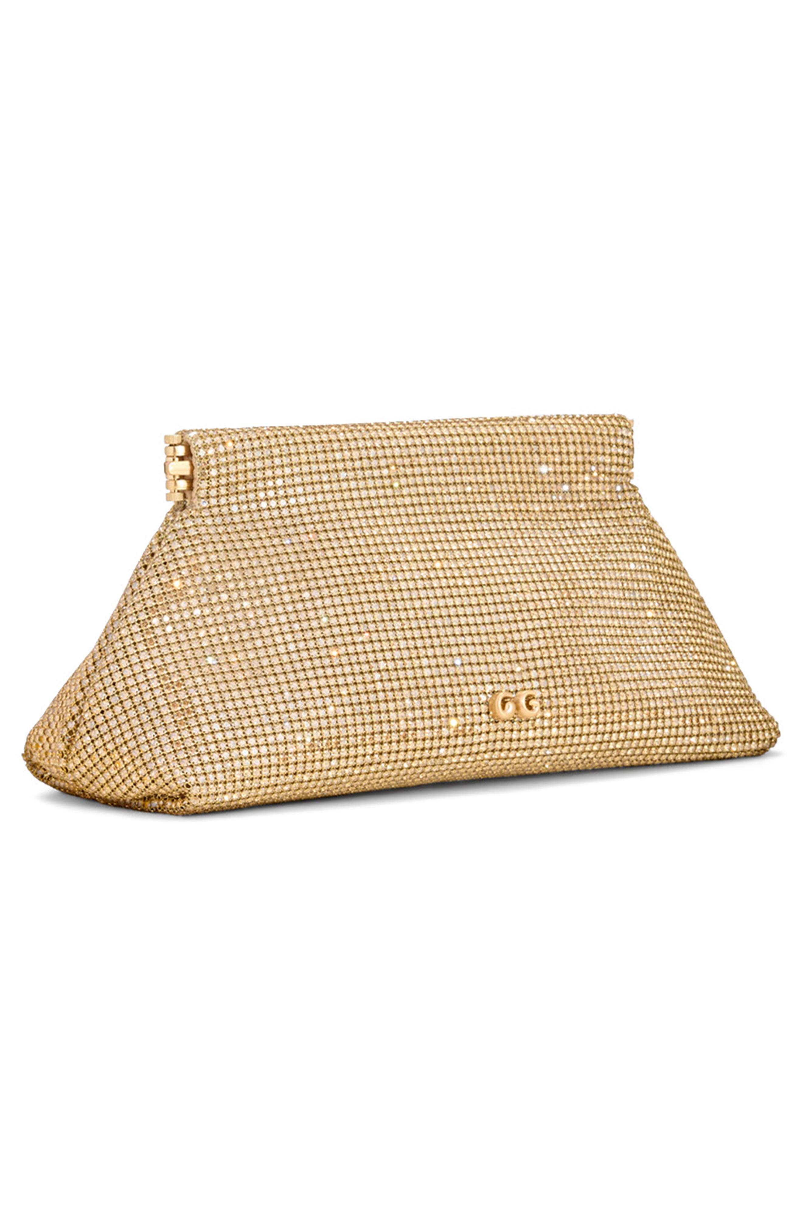 Cult Gaia Lillia Crystal Mesh Clutch, Alternate, color, 