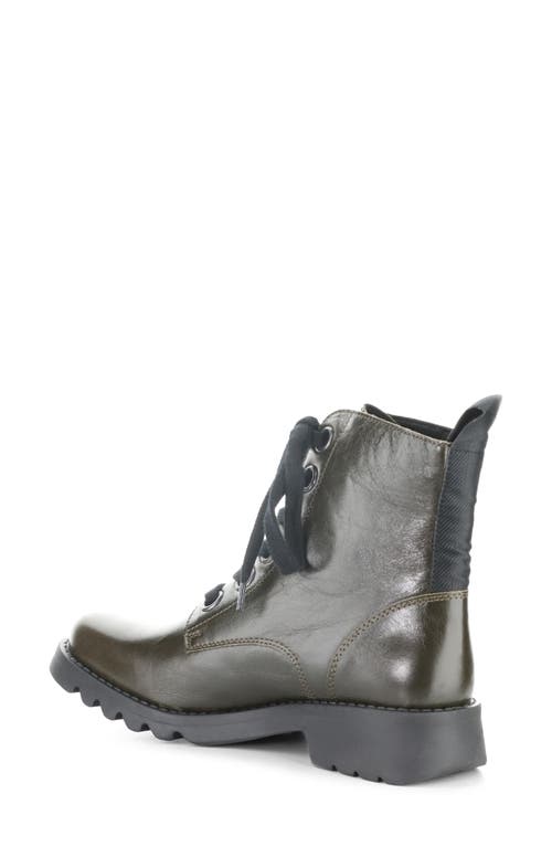 Fly London Ragi Combat Boot In Green