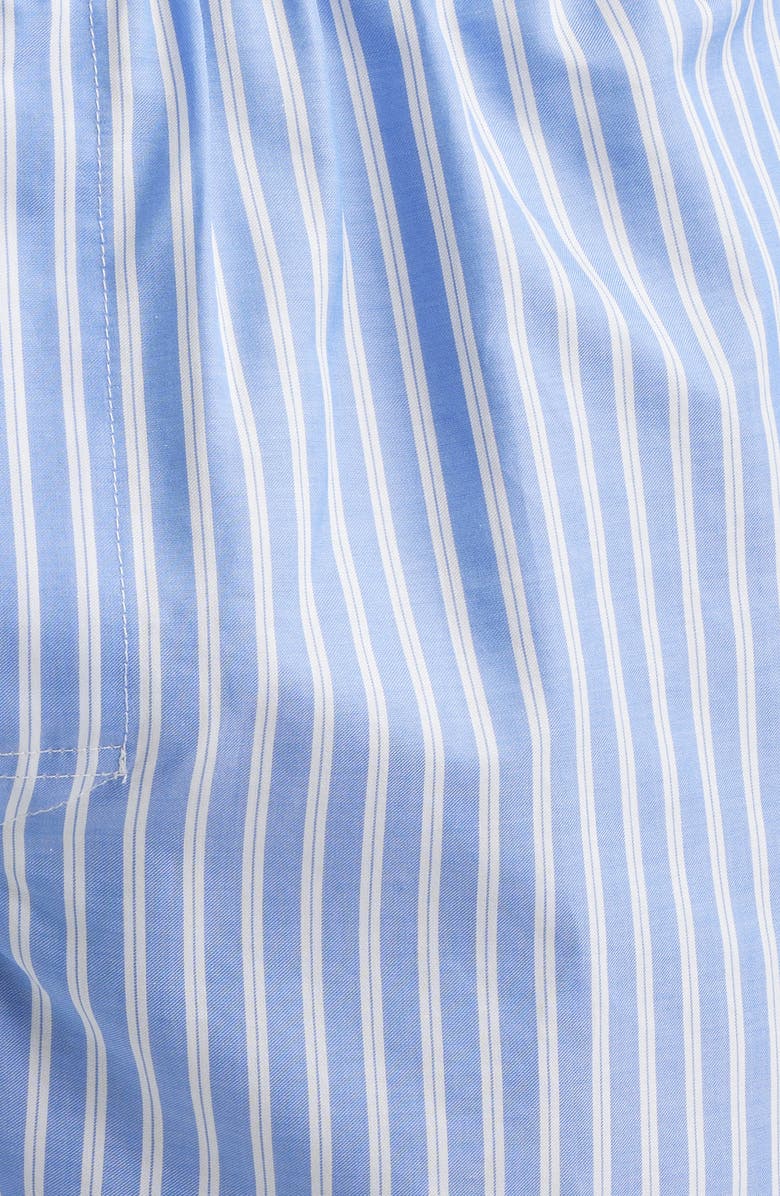 TOM FORD Cotton Poplin Boxer Shorts, Alternate, color, Blue/ White