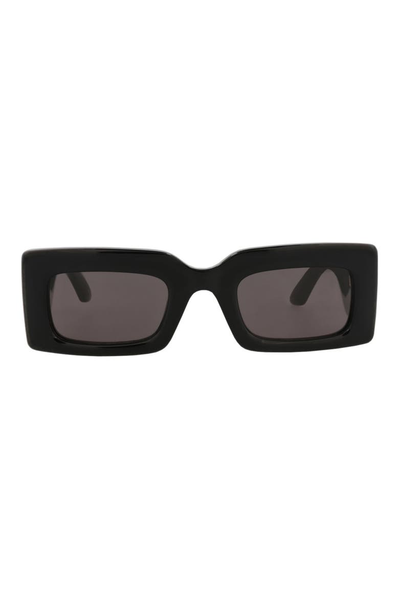 50mm Rectangular Sunglasses, Main, color, BLACK BLACK GREY