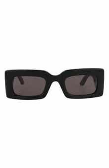 McQueen 50mm Rectangular Sunglasses