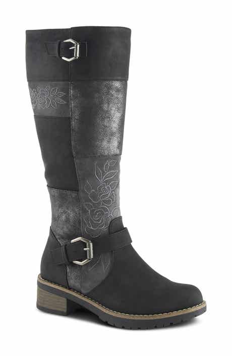 Collage Faux Leather Tall Boot