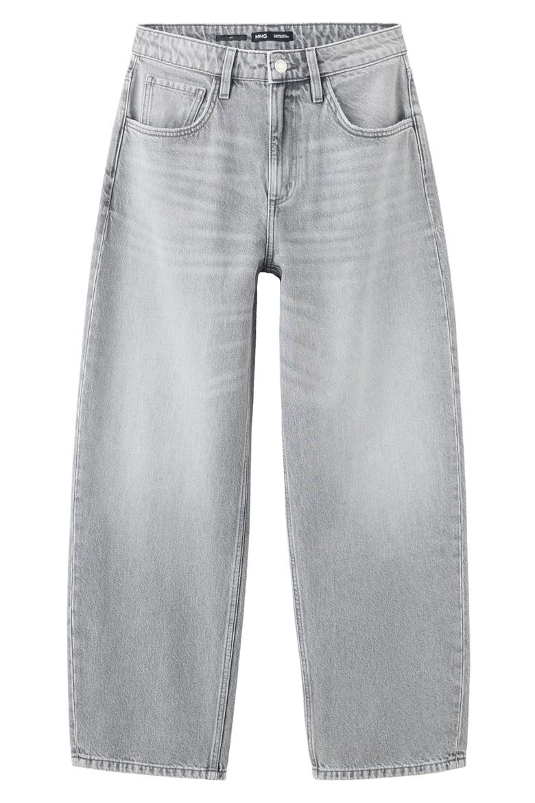 High Waist Barrel Jeans, Main, color, DENIM GREY