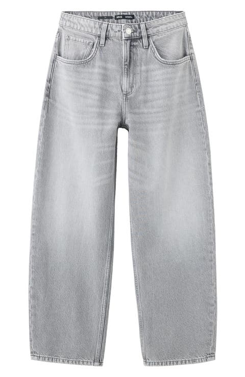 High Waist Barrel Jeans