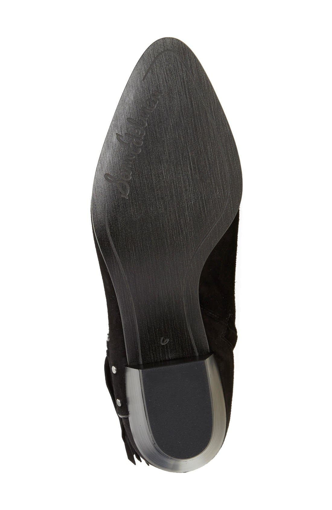 Sam Edelman 'Rudie' Studded Fringe Bootie, Alternate, color, 