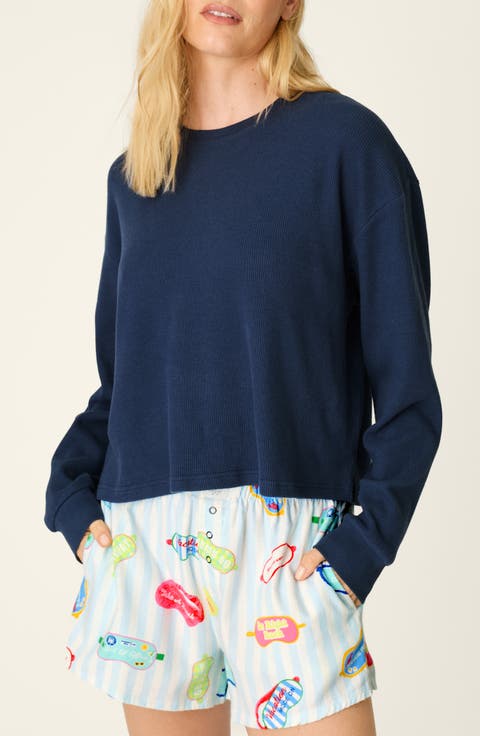 Cotton Long Sleeve Sleep Top
