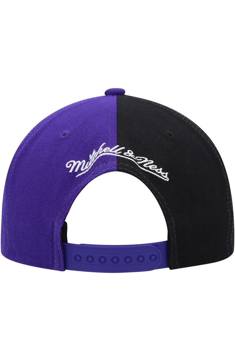 Mitchell & Ness Men's Mitchell & Ness Purple Utah Jazz Hardwood Classics Retroline Snapback Hat, Alternate, color,