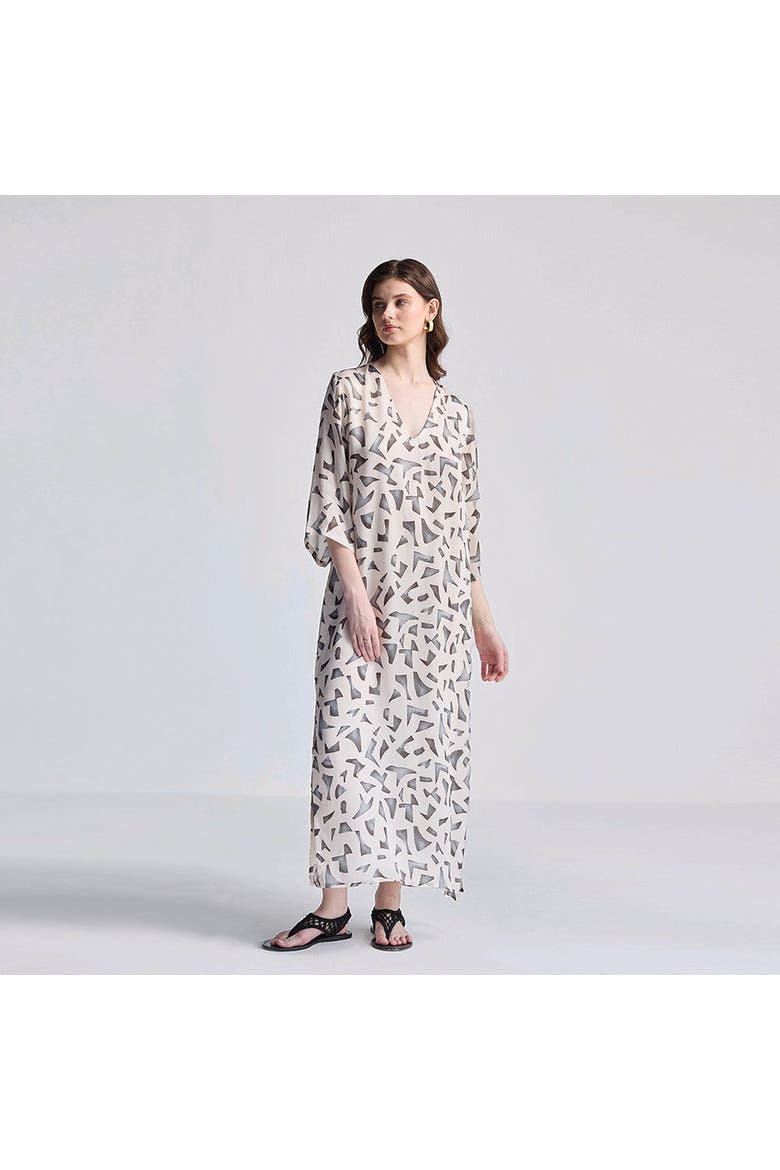 Maxi Dress with Side Slits, Main, color, Mosaic