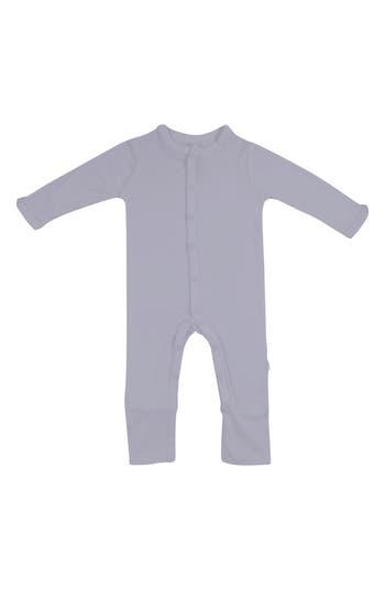 Kyte Baby Haze Long Sleeve Snap Romper In Gray