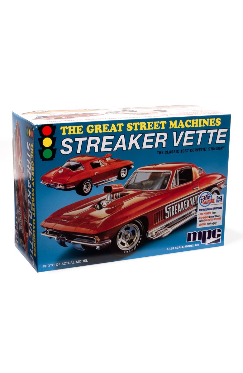 MPC 1 to 25 Scale Model Kit 1967 Chevy Corvette Stingray Streaker Vette, Main, color, Multicolored