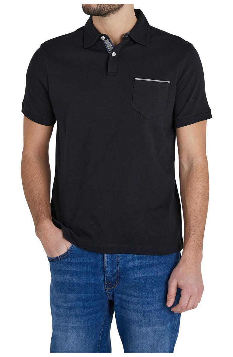 Tahari Updated Interlock Polo Shirt, Main, color, 