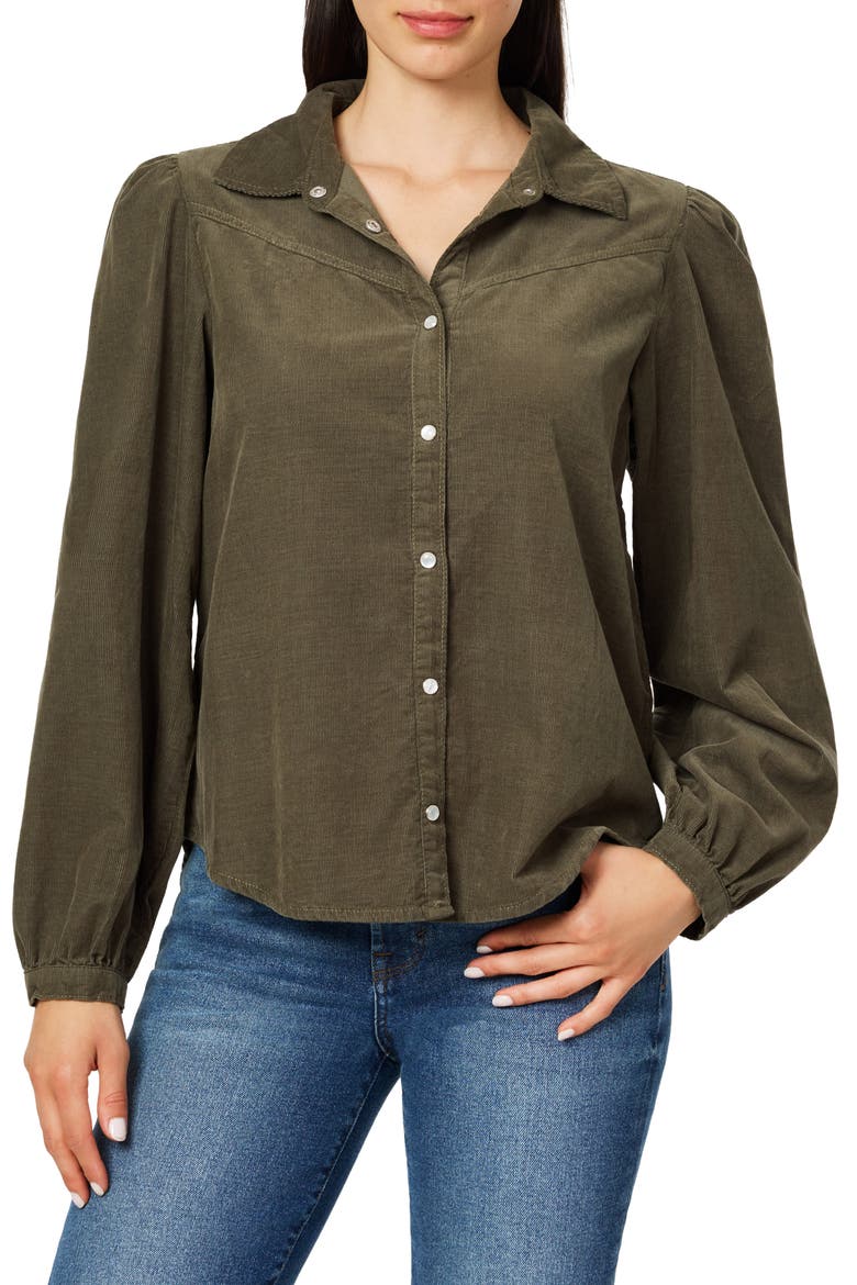 Western Button-Up Shirt, Main, color, KALAMATA