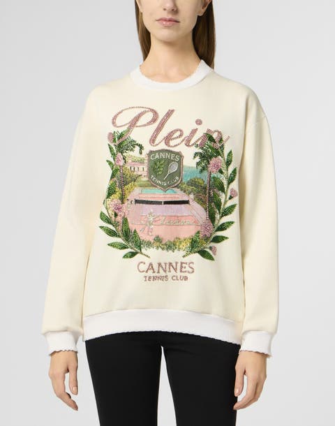 Washed Sweatshirt Cannes Tennis Club Women