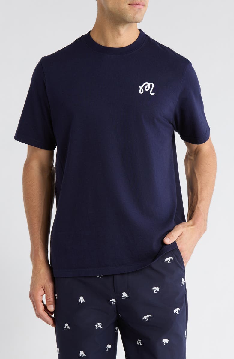 Malbon Golf Torrey Pines Bermuda Eagle Graphic T-Shirt, Main, color, Baritone Blue