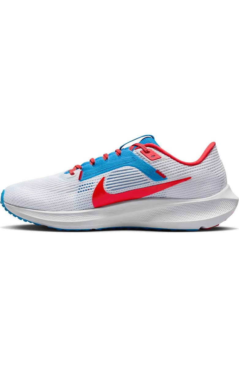 Nike Unisex Nike White Delaware State Hornets Zoom Pegasus 40 Running Shoe, Alternate, color,