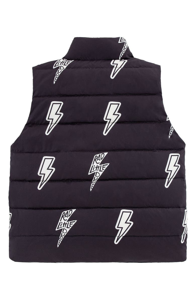 CALONIE Kids' Casey Reversible Down Puffer Vest, Alternate, color, Black