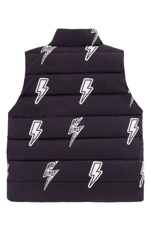 Calonie Kids' Casey Reversible Down Puffer Vest In Black