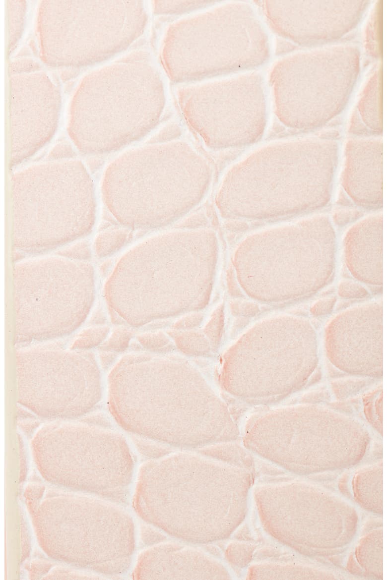 Rebecca Croc Embossed Belt, Alternate, color, PINK PEONY