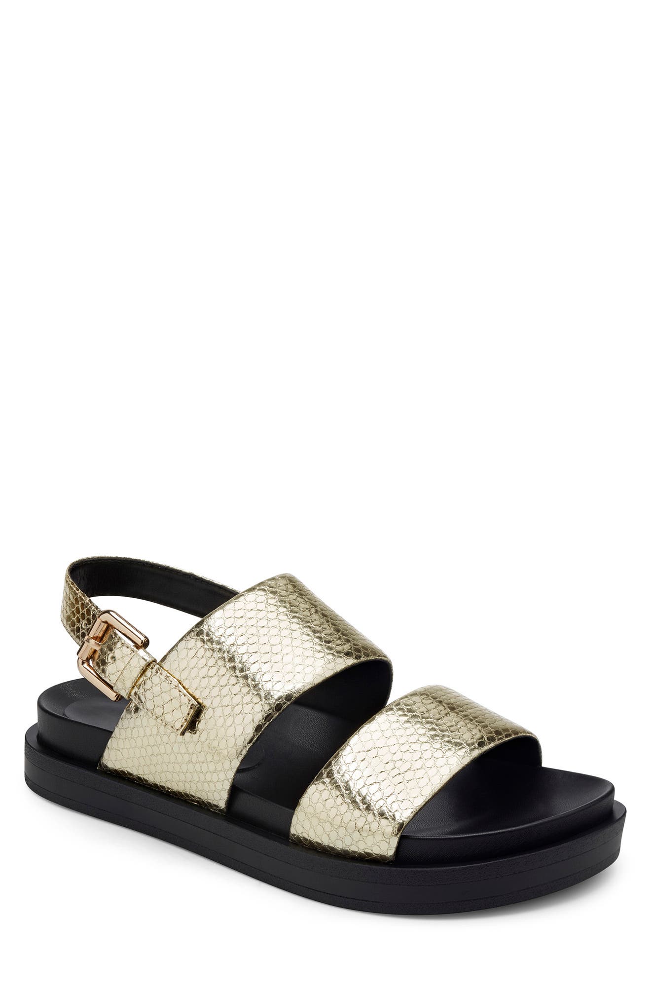 Aerosoles Leggenda Strappy Metallic Sandal, Main, color, 