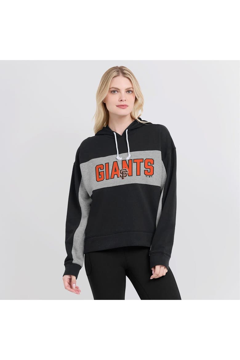 Women's Fanatics Black San Francisco Giants Filled Stat Sheet Pullover Hoodie, Alternate, color, Black