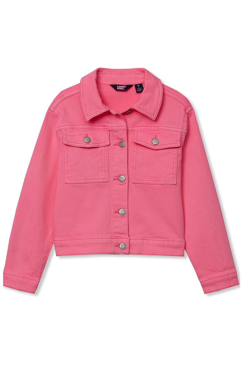 Girls Denim Jacket, Alternate, color, Pink Cotton Candy
