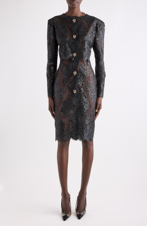 Jewel Button Minidress