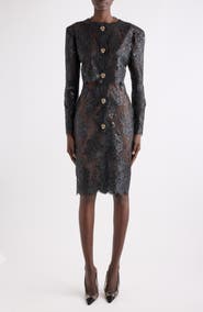 Saint Laurent Jewel Button Minidress