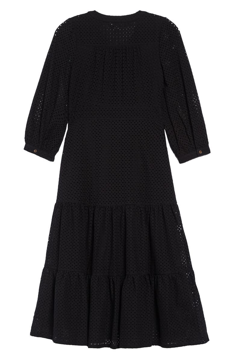 Whistles Sara Eyelet Midi Dress, Alternate, color,