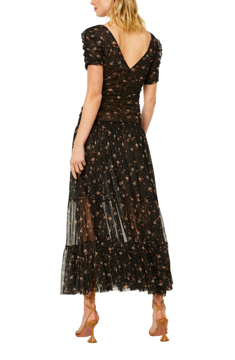 MISA Los Angeles Rebecca Floral Mesh Dress, Alternate, color, 