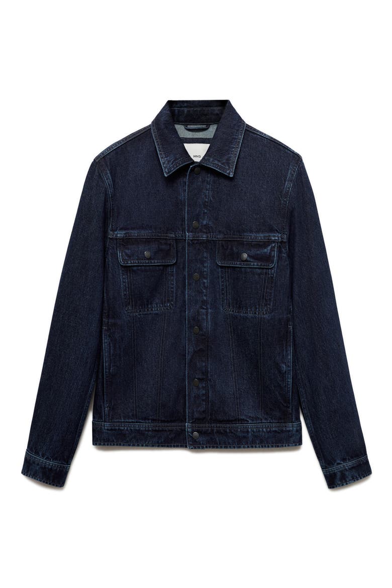 Denim Jacket, Main, color, DARK BLUE