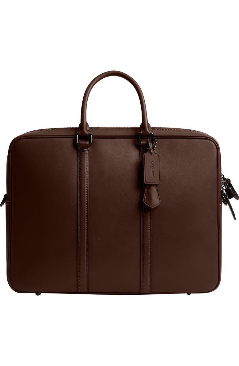 COACH Metropolitan Leather Briefcase, Main, color, Maple