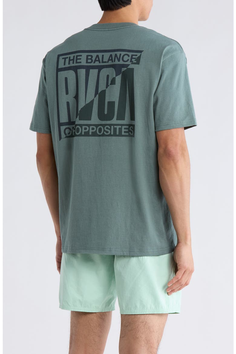 Splitter Cotton Graphic T-Shirt, Alternate, color, BALSAM GREEN