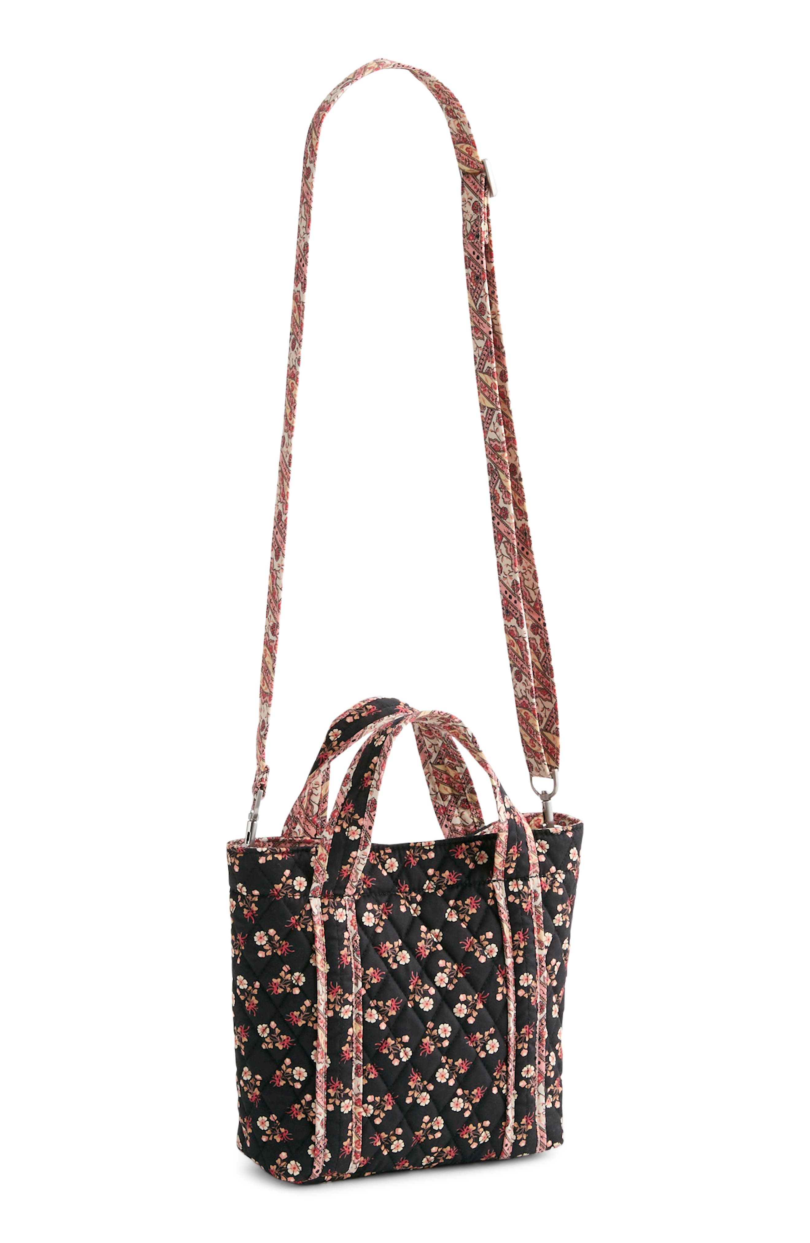 VERA BRADLEY Mini Hathaway Ditsy Floral Quilted Reversible Tote, Alternate, color, Melissa Ditsy