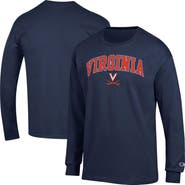 Champion Men's Champion  Navy Virginia Cavaliers Arch Over Logo Long Sleeve T-Shirt