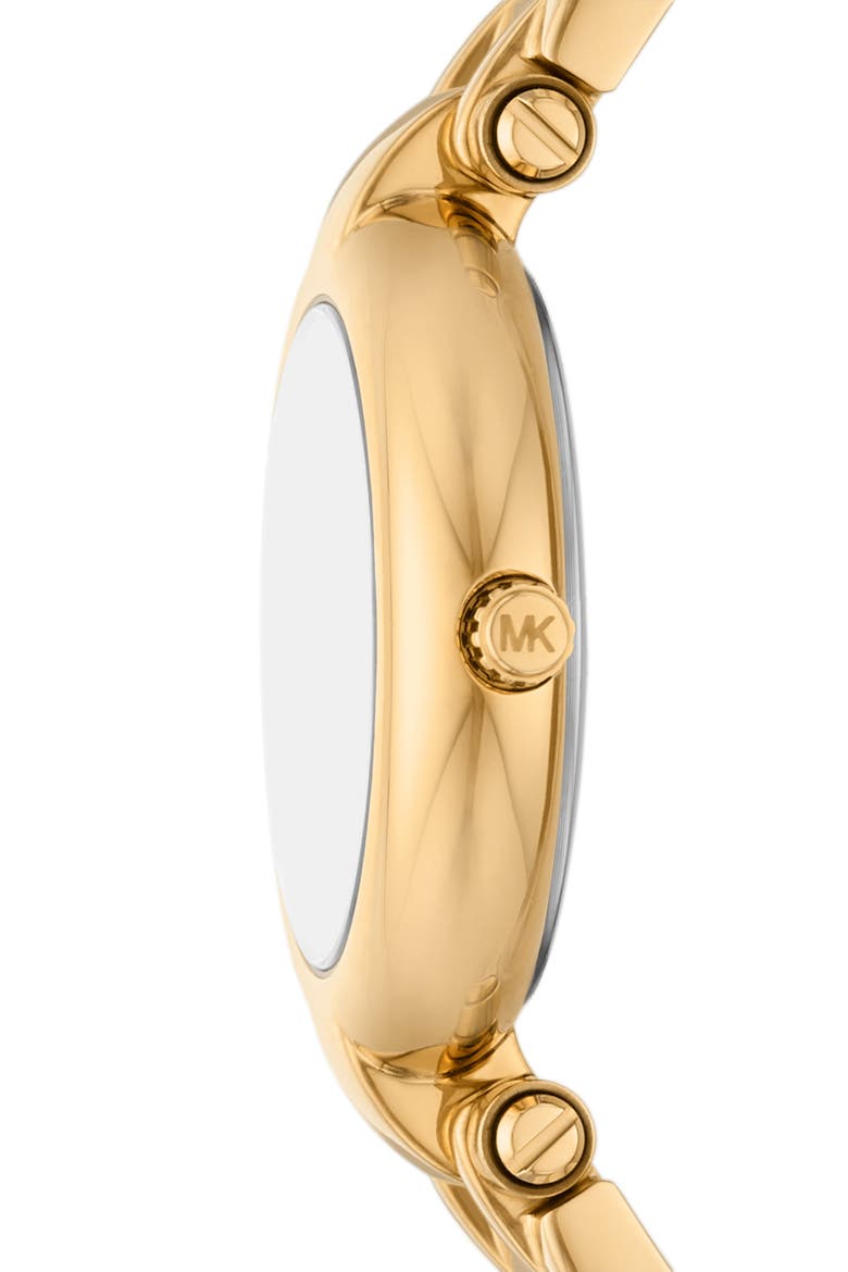 Laney Three-Hand Quartz Bracelet Watch, 30mm, Alternate, color, GOLD