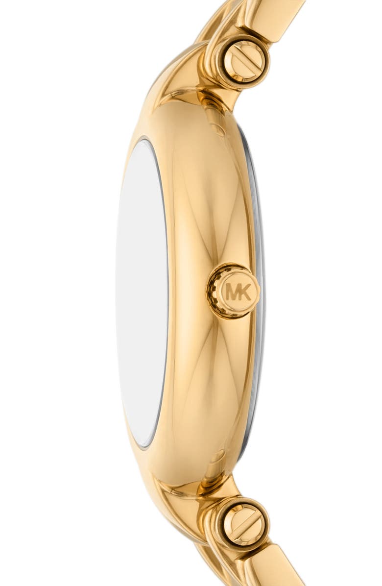 MICHAEL Michael Kors Laney Three-Hand Quartz Bracelet Watch, 30mm, Alternate, color, Gold