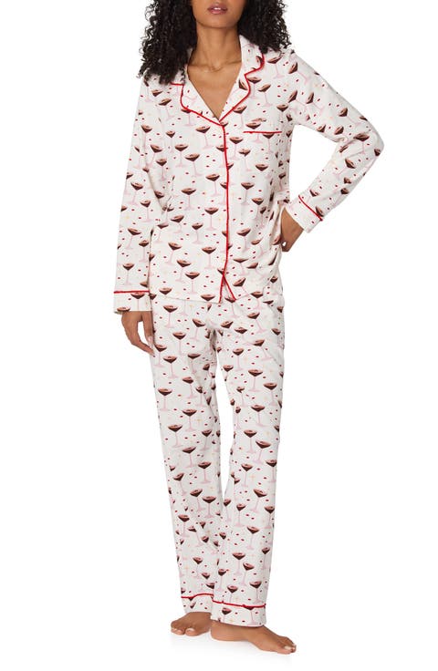 Print Stretch Organic Cotton Pajamas (Regular & Plus)