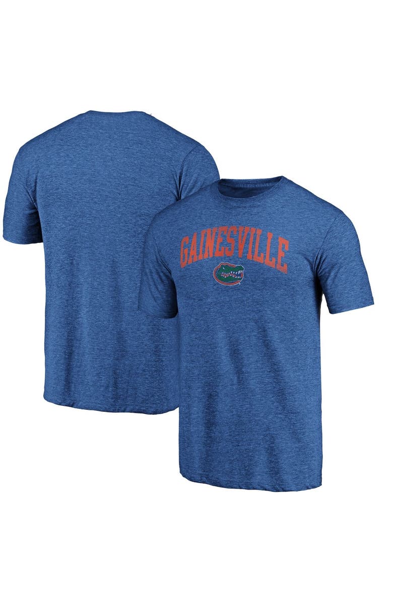 FANATICS Men's Fanatics Branded Royal Florida Gators Arched City Tri-Blend T-Shirt, Main, color, 