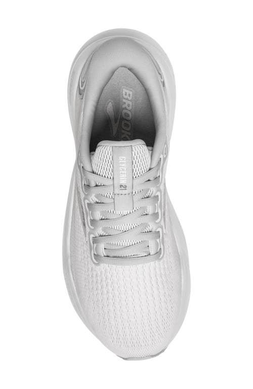 Brooks Glycerin 21 Running Shoe In White/white/grey